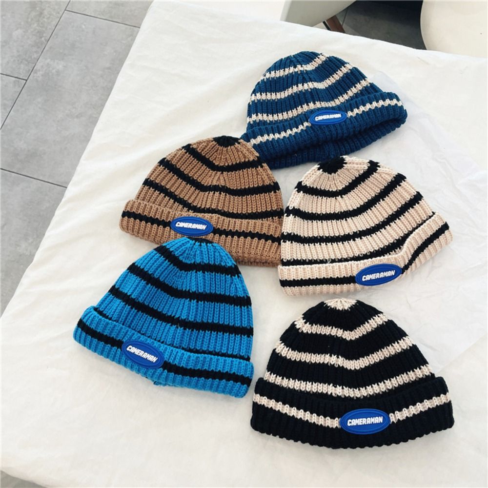 Beanie Cuffed Knit - Fashion Warm Children's Hats Breathable Comfortable