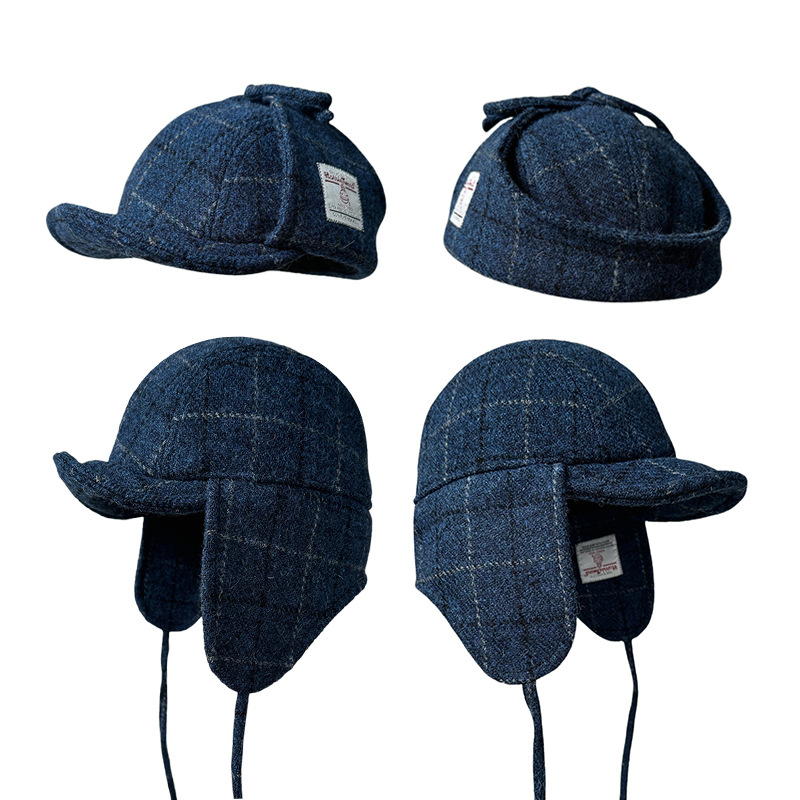 Men Women Harris Tweed Trapper - Trapper Hat Ear Flap ulasan dan harga