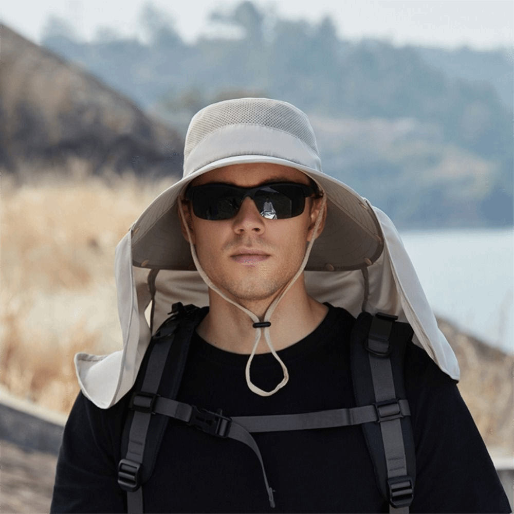 Fashion Cloth Men Sun Hat Big  - Bucket Hat Cotton ulasan dan harga