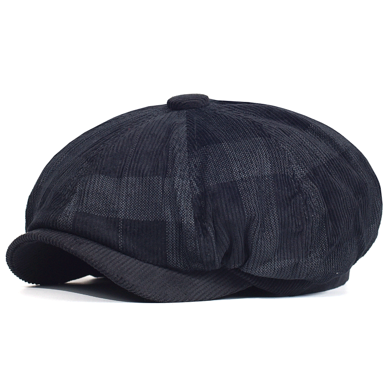 Autumn Winter Plaid Thick News - Dad Hat Cotton ulasan dan harga