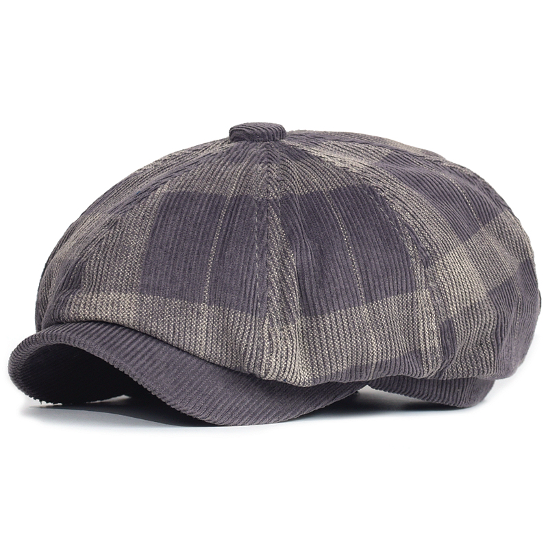 Autumn Winter Plaid Thick News - Dad Hat Cotton ulasan dan harga